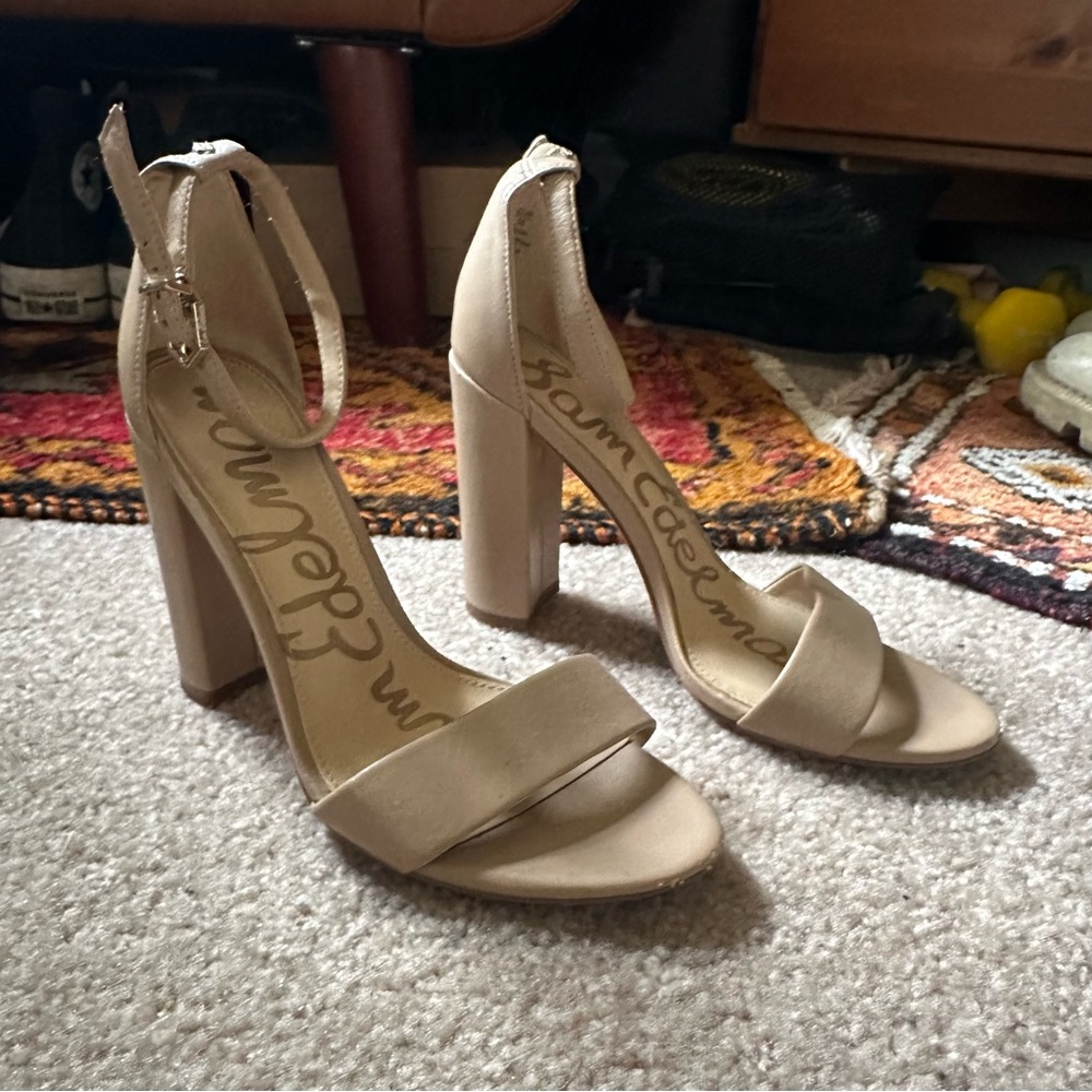 Sam Edelman Tan Block Heel Sandals